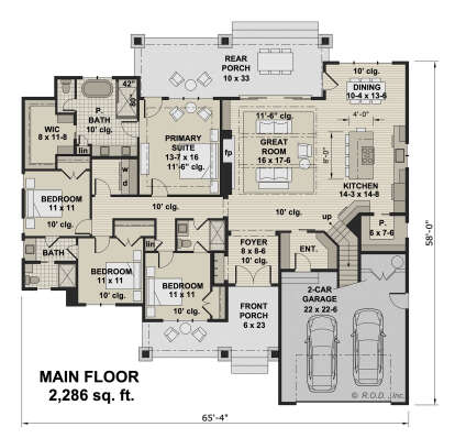 Main Floor  for House Plan #098-00391