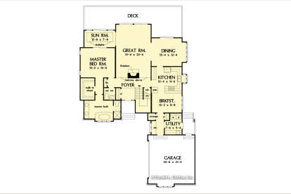 Main Floor  for House Plan #2865-00376