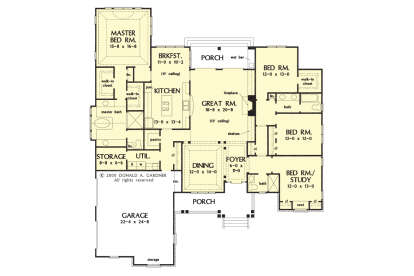 Main Floor  for House Plan #2865-00379