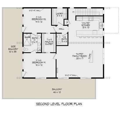 Second Floor for House Plan #940-00796