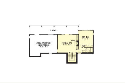 Basement for House Plan #2865-00386