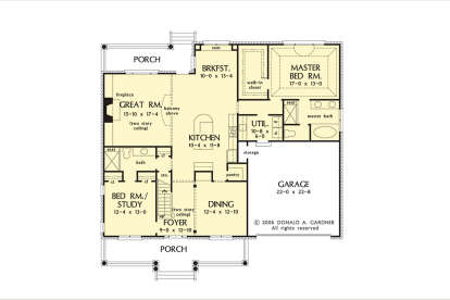 Main Floor  for House Plan #2865-00390