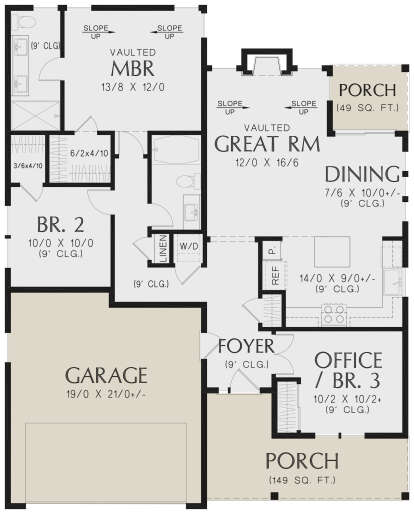 Main Floor for House Plan #2559-00981