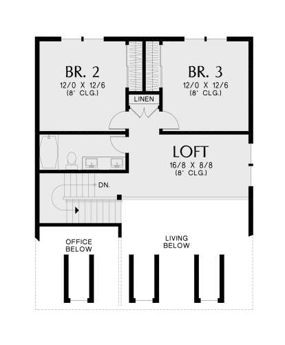 Second Floor for House Plan #2559-00982