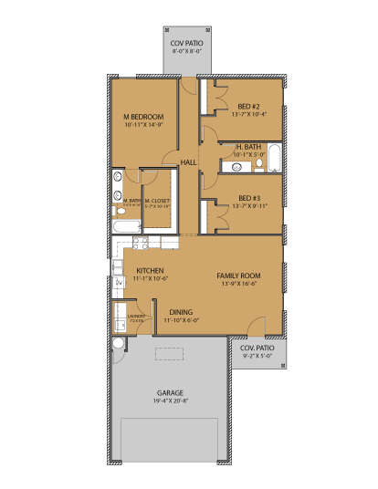 Main Floor  for House Plan #677-00015