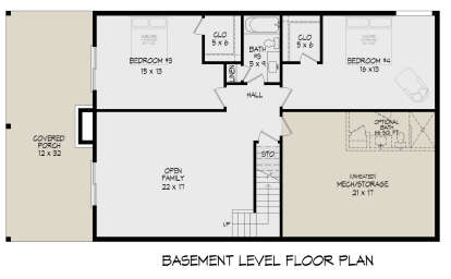 Basement for House Plan #940-00810