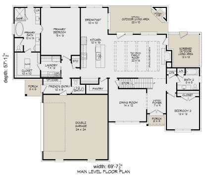 Main Floor  for House Plan #940-00814