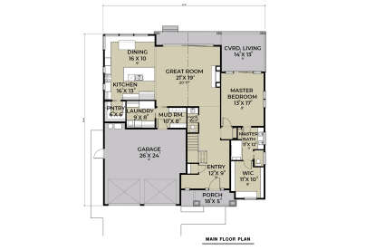 Main Floor  for House Plan #2464-00108