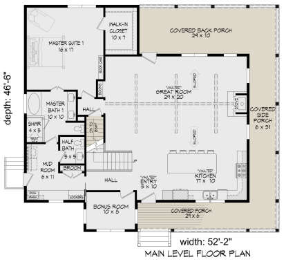 Main Floor  for House Plan #940-00822