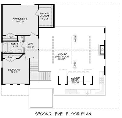 Second Floor for House Plan #940-00822