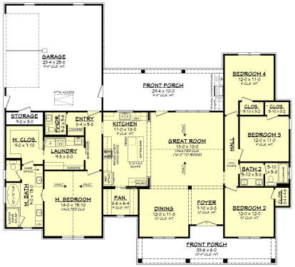 Main Floor  for House Plan #041-00332