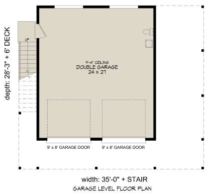 First Floor for House Plan #940-00833