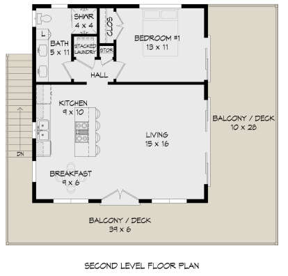 Second Floor for House Plan #940-00833