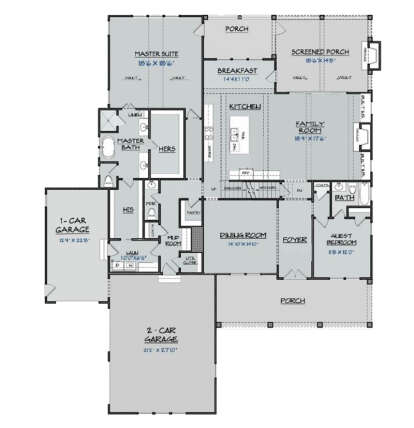 Main Floor  for House Plan #3418-00015