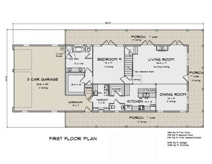 Main Floor for House Plan #4848-00386
