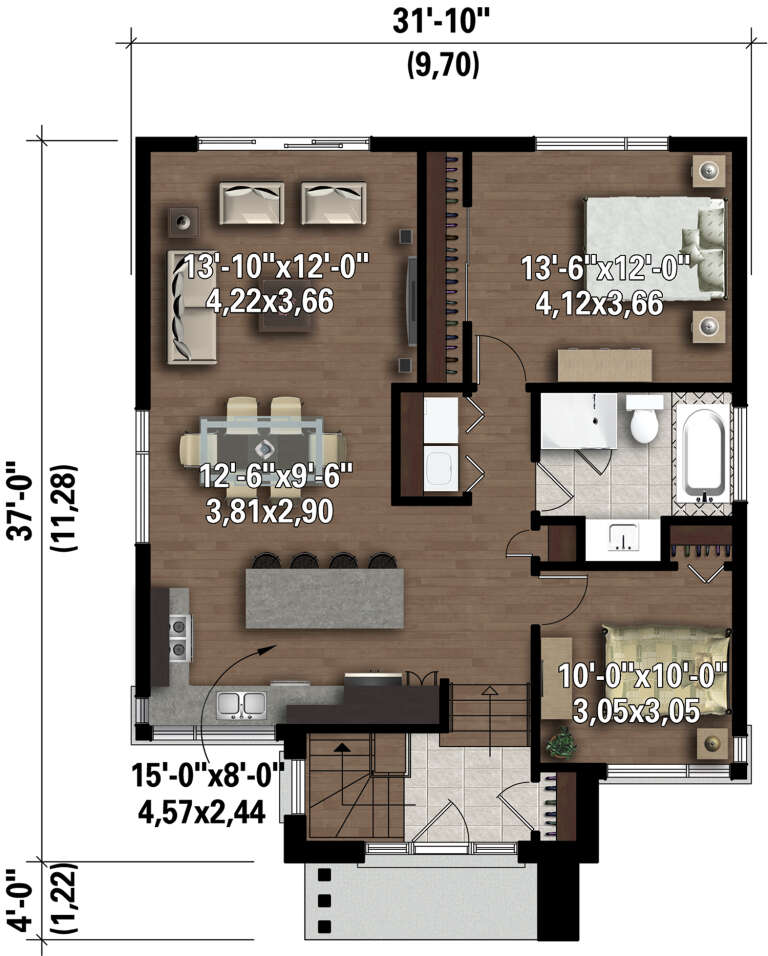 House Plan House Plan #29498 Drawing 1