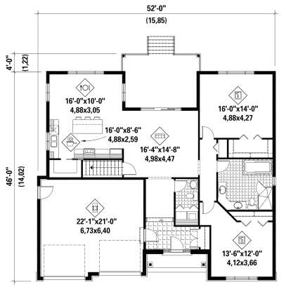 Main Floor  for House Plan #6146-00568
