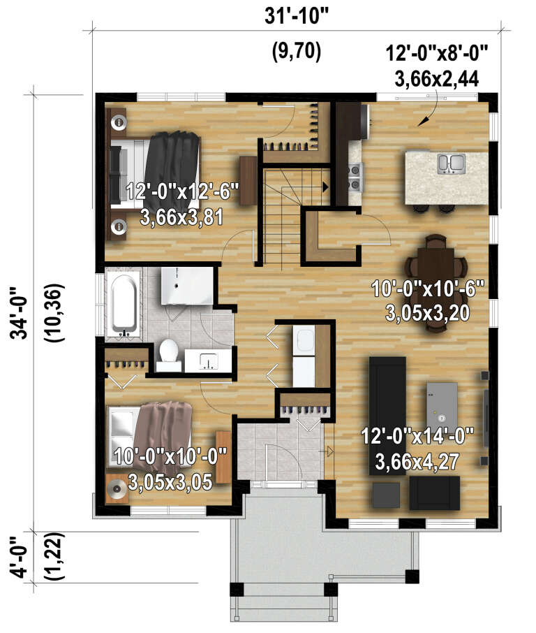 House Plan House Plan #29505 Drawing 1
