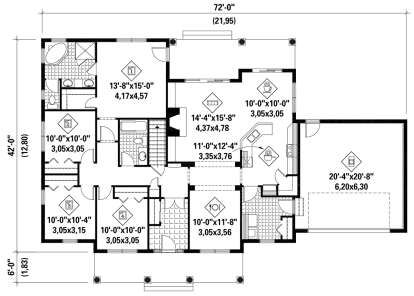 Main Floor  for House Plan #6146-00573