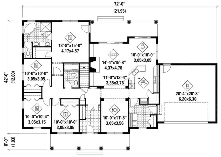 House Plan House Plan #29507 Drawing 1