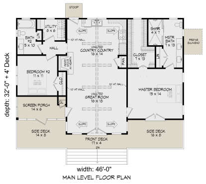 Floorplan 1 for House Plan #940-00842
