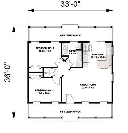 Main Floor  for House Plan #1776-00137