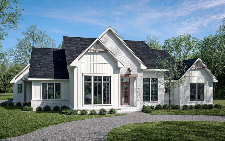 House Plan House Plan #29544 Angled Front Elevation