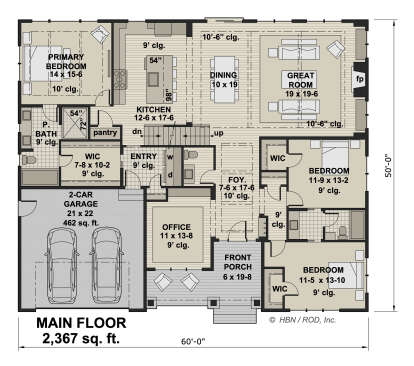 Main Floor for House Plan #098-00399