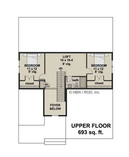Second Floor for House Plan #098-00403