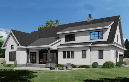 Craftsman House Plan #098-00408 Elevation Photo