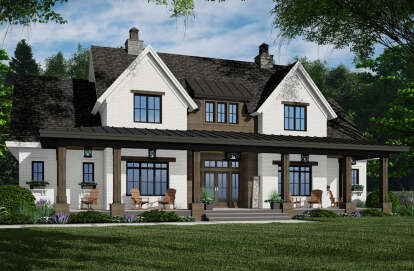 Craftsman House Plan #098-00415 Elevation Photo