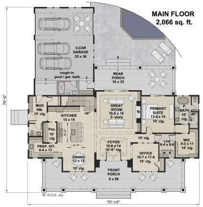Main Floor  for House Plan #098-00415