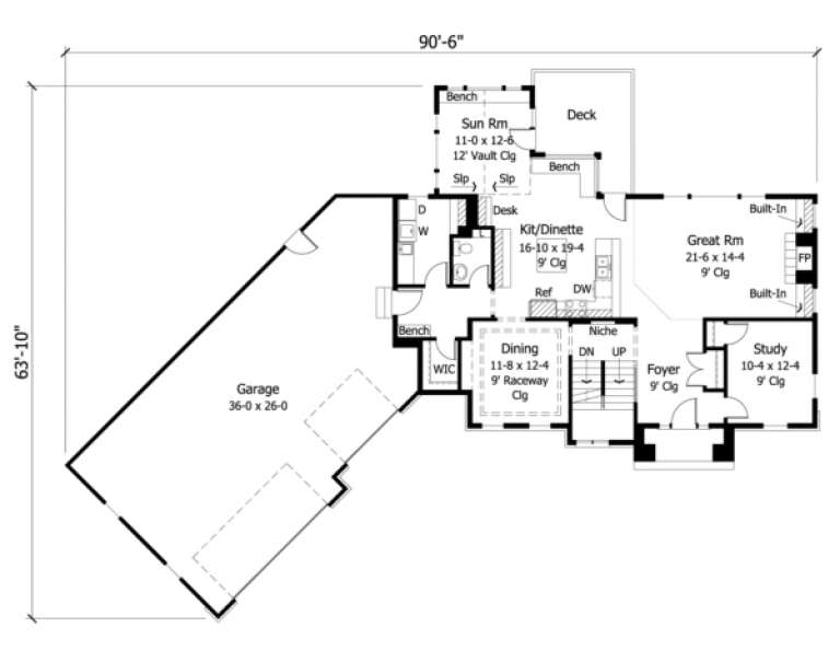 House Plan House Plan #2960 Drawing 1
