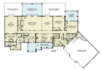 Main Floor  for House Plan #4195-00059
