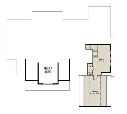 Optional Second Floor for House Plan #6849-00148