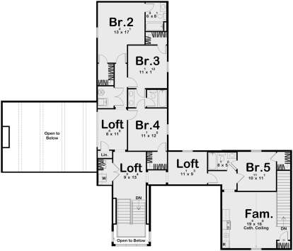 Second Floor for House Plan #963-00821