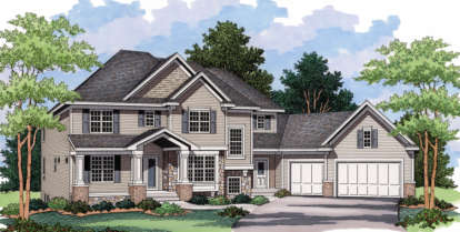 Traditional House Plan #098-00049 Elevation Photo