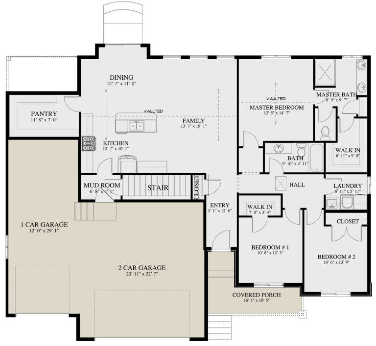 House Plan House Plan #29623 Drawing 1