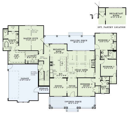 Main Floor  for House Plan #110-01111