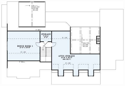 Second Floor for House Plan #110-01111