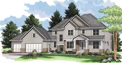 Traditional House Plan #098-00052 Elevation Photo
