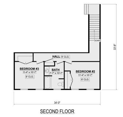 Second Floor for House Plan #1958-00028