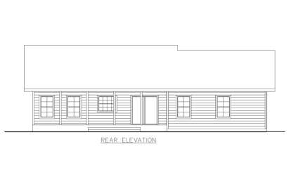 Ranch House Plan #039-00744 Elevation Photo