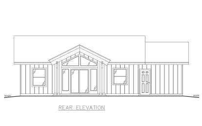Cabin House Plan #039-00748 Elevation Photo
