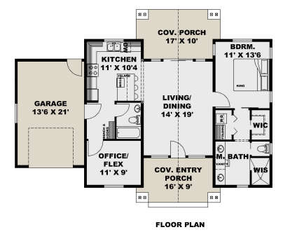 Main Floor  for House Plan #039-00748