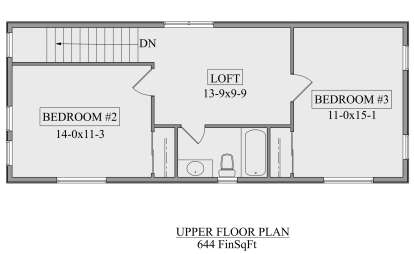 Second Floor for House Plan #5631-00225