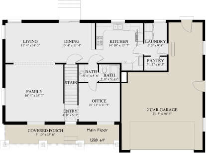 Main Floor for House Plan #2802-00243