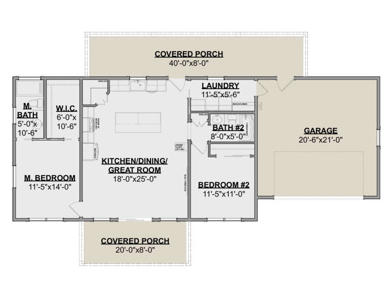 House Plan House Plan #29743 Drawing 1