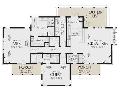 Main Floor  for House Plan #2559-00996
