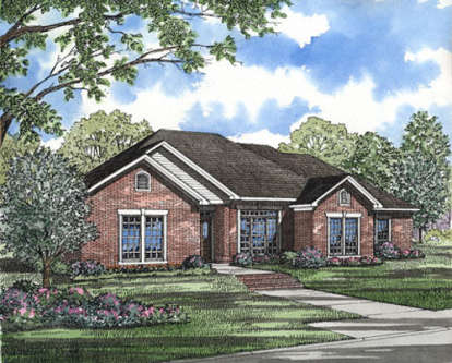 Ranch House Plan #110-00068 Elevation Photo